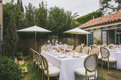 Backyard baby shower in Santa Monica