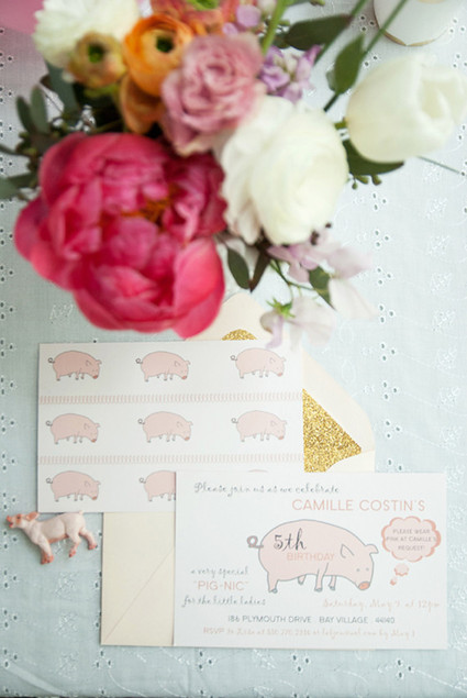 Pignic themed 5th birthday