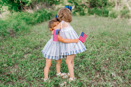 4th of July Sister Portraits