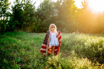 4th of July Sister Portraits
