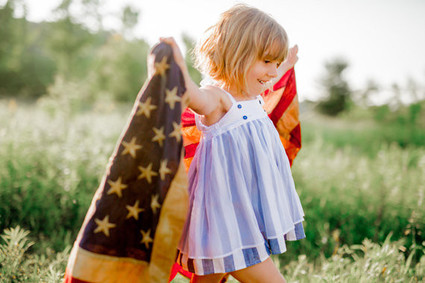 4th of July Sister Portraits