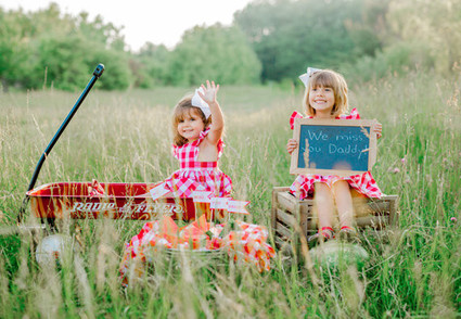 4th of July Sister Portraits
