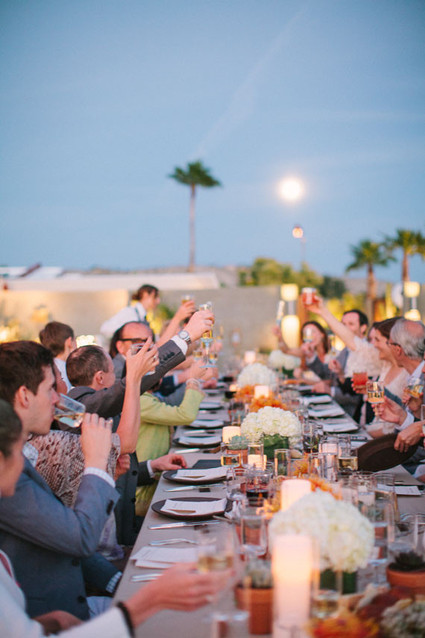 Palm Springs wedding reception