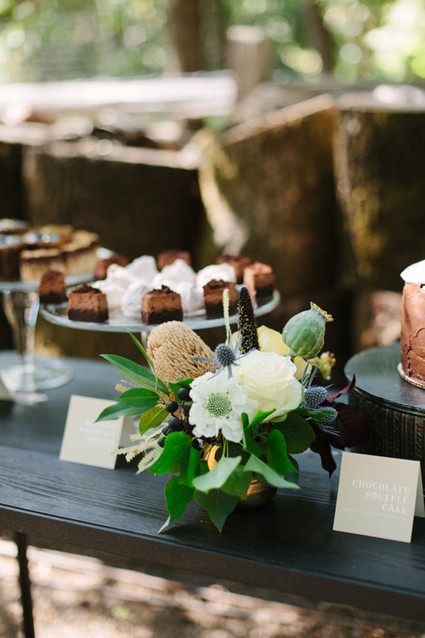 Outdoor dinner party desserts
