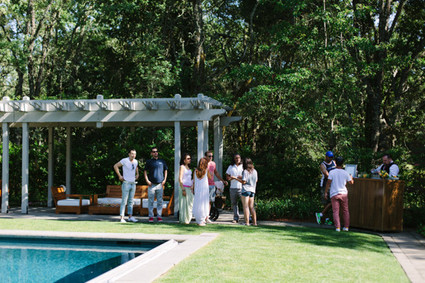 Outdoor dinner party