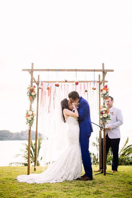 Outdoor wedding ceremony