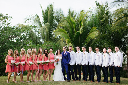 Wedding party portrait