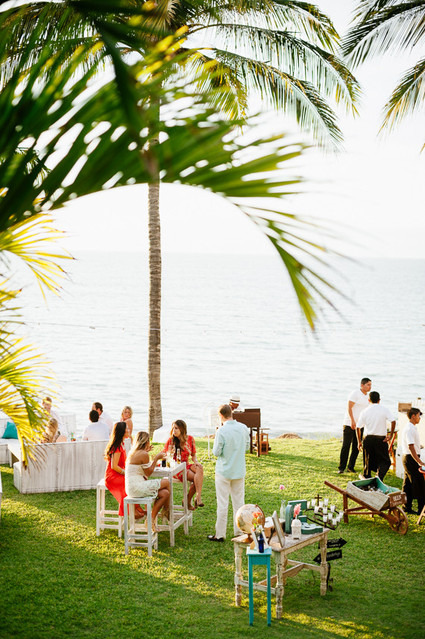 Outdoor wedding reception