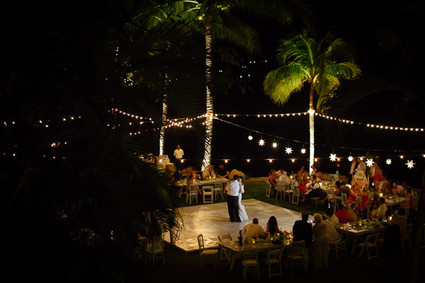 Outdoor wedding dance floor