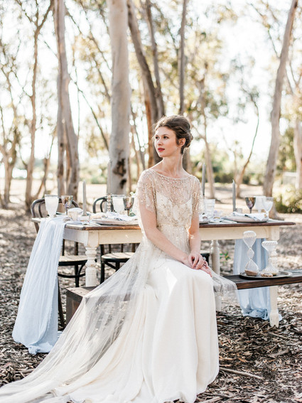 Rustic bride portrait