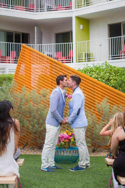 Saguaro Hotel Palm Springs wedding ceremony Inspiration