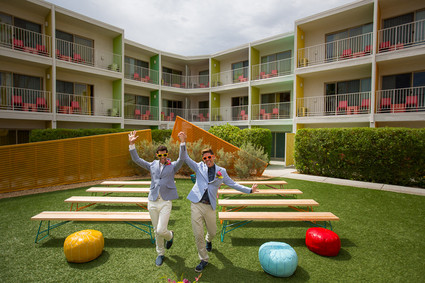 Saguaro Hotel Palm Springs wedding ceremony
