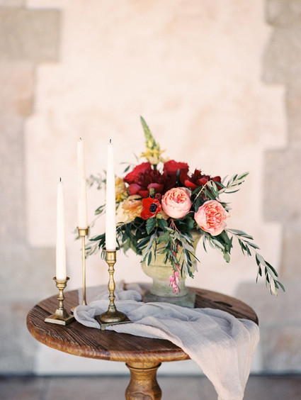 Italian inspired wedding decor Inspiration