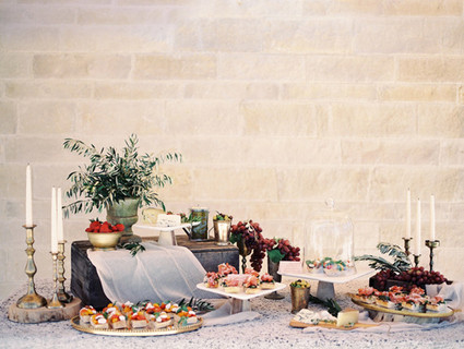Italian inspired wedding food