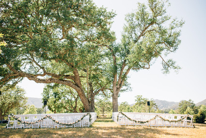 Outdoor wedding ceremony