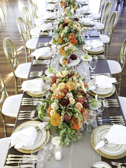 Fall wedding tablescape