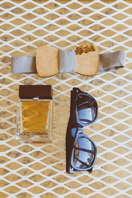 DIY wooden bowtie and groom accessories