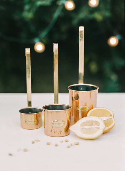 Copper measuring cups
