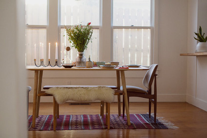 Valentine's dinner tablescape