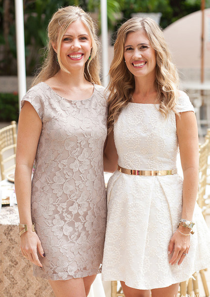 Gold and pink bridal shower