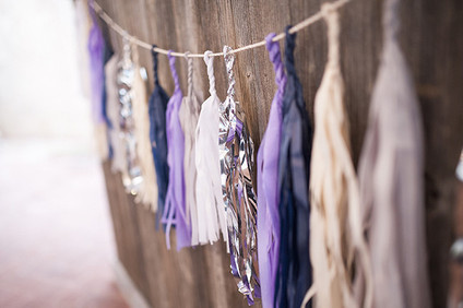 Purple tassel decor
