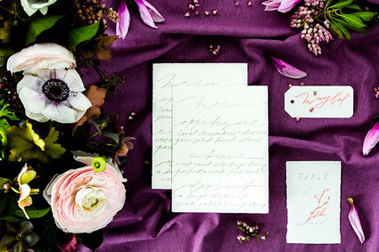 Spring wedding invitation suite