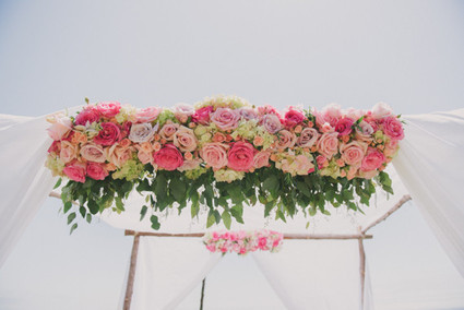 Floral chuppah