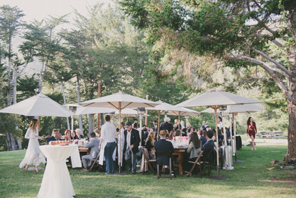 Outdoor wedding reception