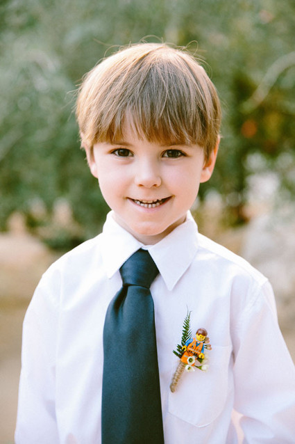 Ring bearer boutonniere