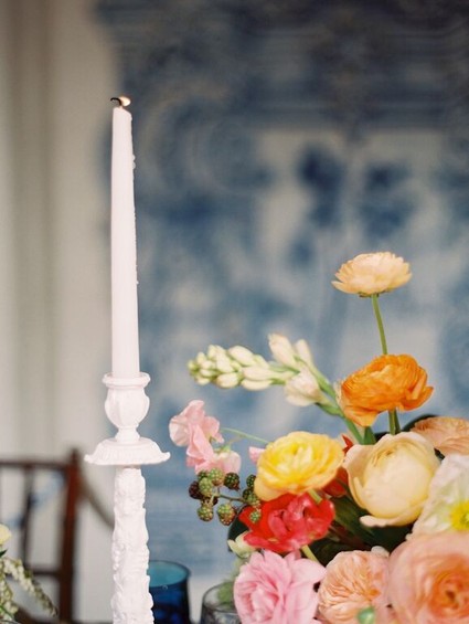 Vintage Spanish inspired wedding decor