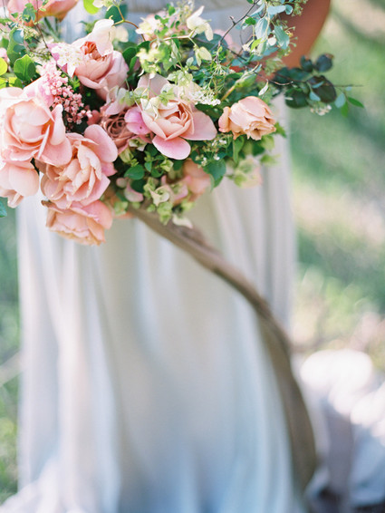 Romantic spring bridal bouquet
