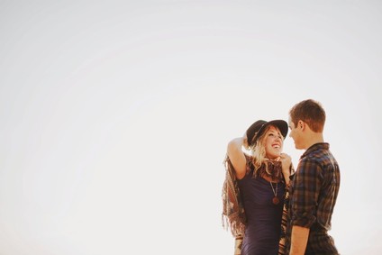 Maryland beach campground engagement portrait