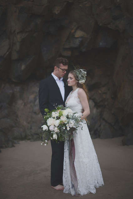 Oregon beach wedding
