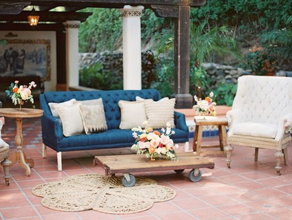 Rustic vintage wedding furniture rentals