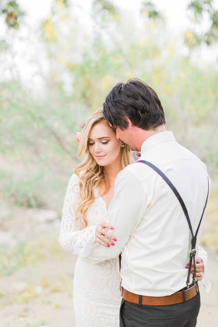 Bohemian palm springs wedding