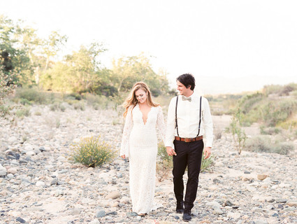 Bohemian palm springs wedding