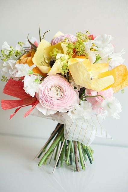 Paper flower bouquet