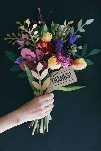 Paper flower bouquet