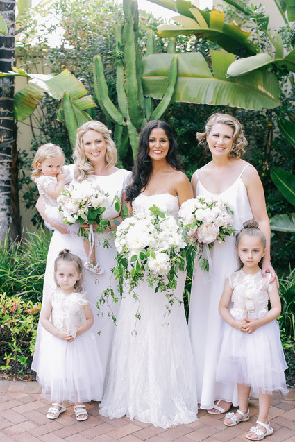 White bridal party