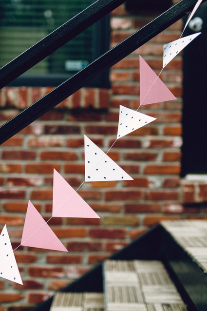 Geometric girl baby shower