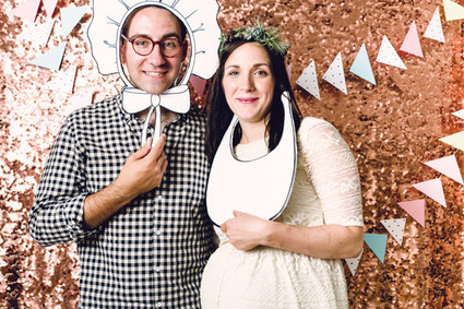 Baby shower photo booth