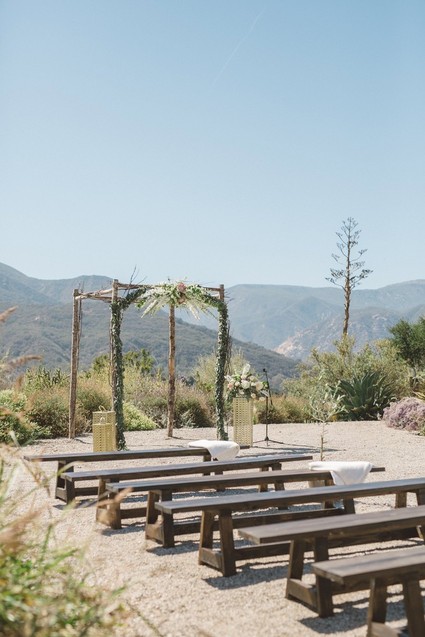 Rustic floral chuppah