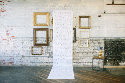 Calligraphy backdrop Inspiration
