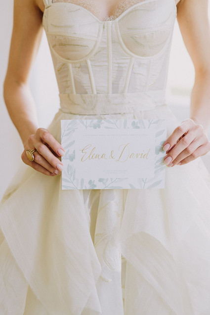 Elegant wedding invitation