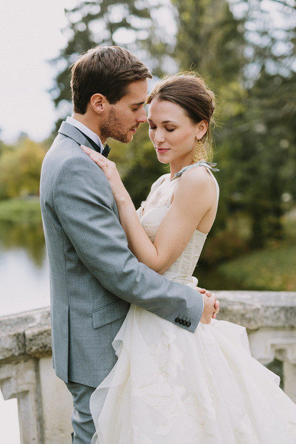 Outdoor wedding portrait