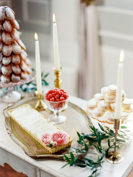 Vintage dessert tablescape