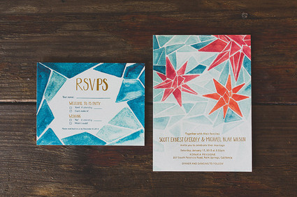 Bohemian wedding invites