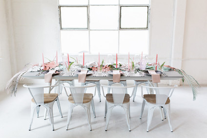 Tropical pastel baby shower