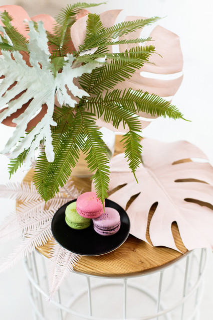 Tropical pastel baby shower