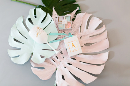 Tropical pastel baby shower